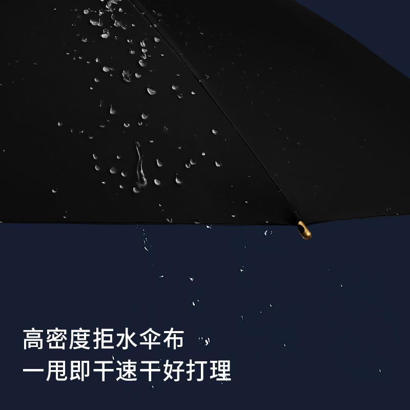 Automatic umbrella long handle oversized reinforcement thickened and strong, special three-double men's advertisement for wind and rain resistance