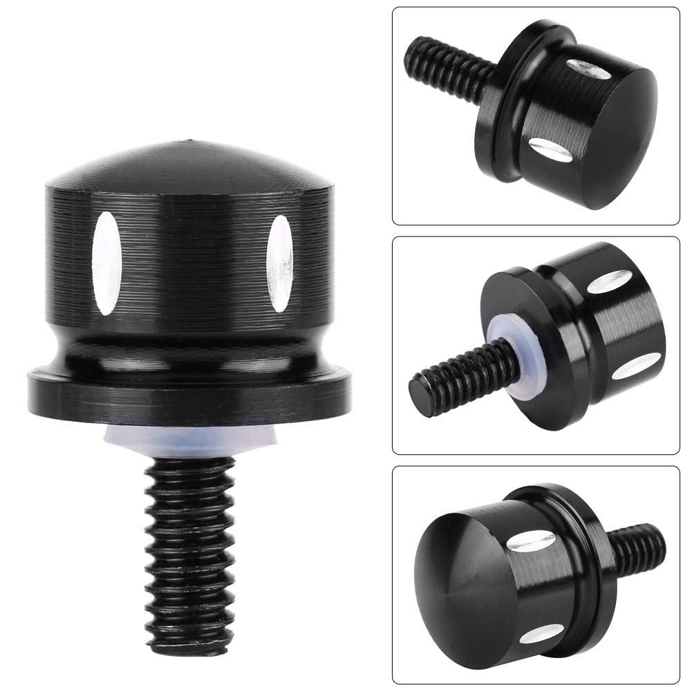 Seat Screw Seat Bolts Rear Seat Bolts Aluminum Mounting Screw Caps for Harley Black