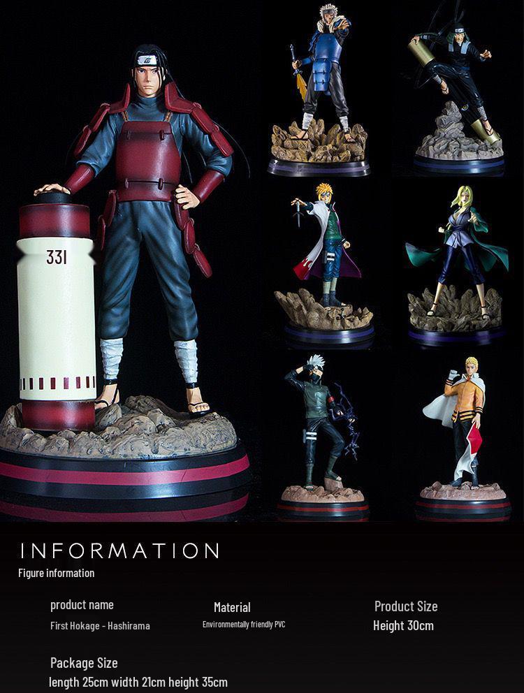 Naruto Hokage Generations Model GK: Kakashi, Tsunade, Minato, Hashirama, Hiruzen