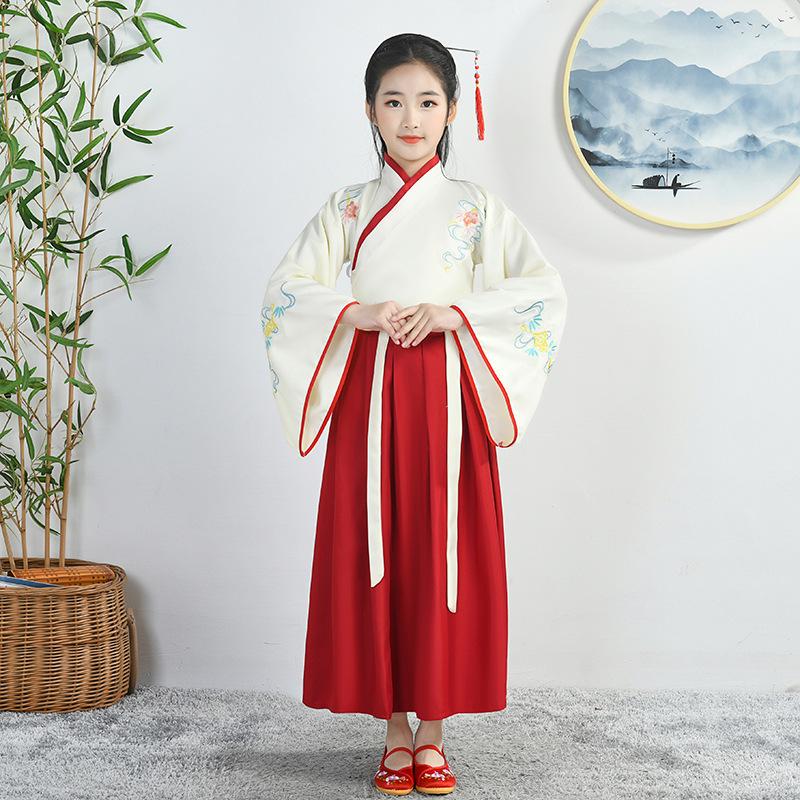 Traditional Hanfu Boys' Sinology Outfit: Ancient Costume for Primary School Performances