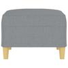 Footstool Light Grey 70x55x41 Cm Fabric