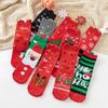 Snowflake Santa Xmas Tree Autumn Winter Happy Socks Cotton Christmas Socks Long Sock