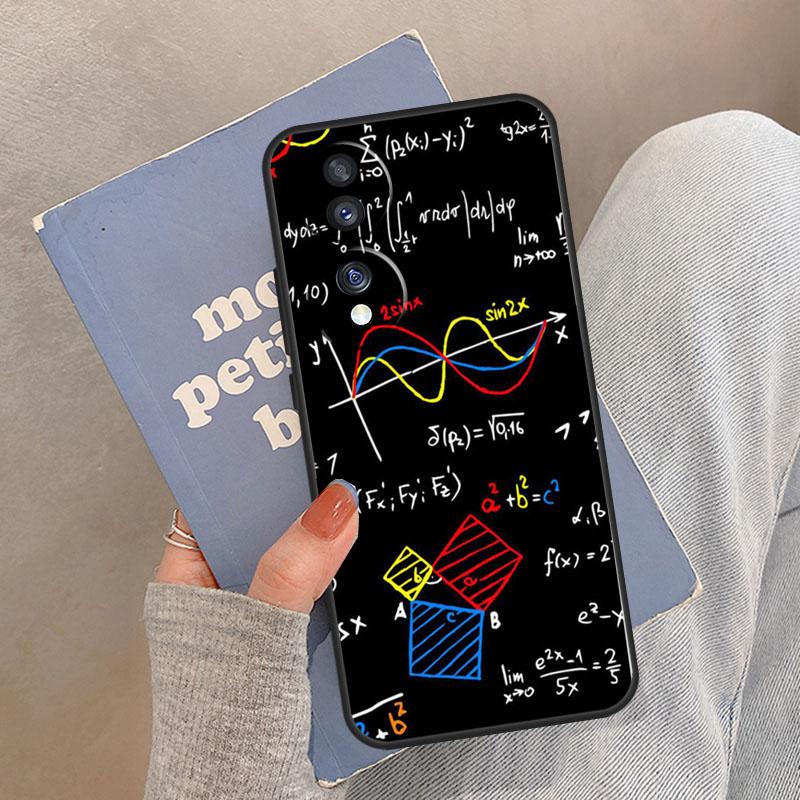 Math Equations Formula Case For Honor Magic 8 5 6 7 Pro Cover For Honor 400 200 Lite 50 70 90 X8a X8b X9a X9b X9c