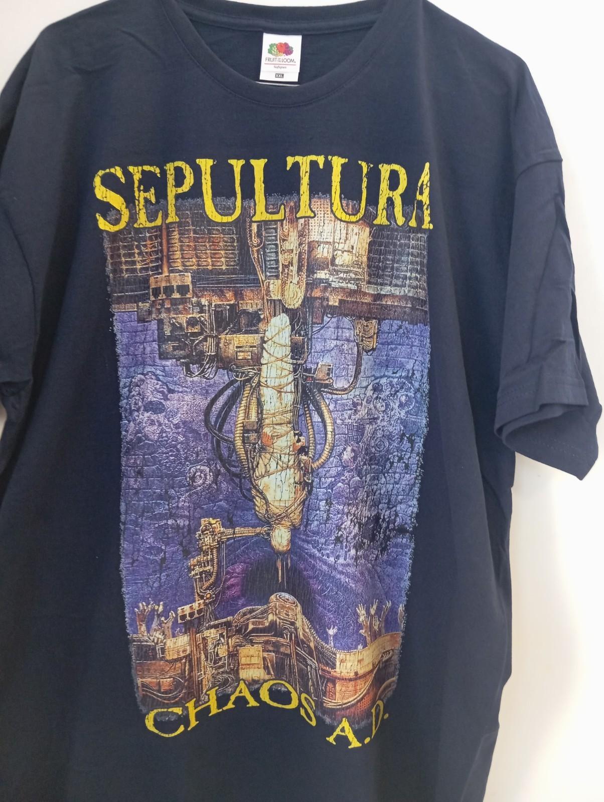 Sepultura Chaos AD Navy T shirt 2XL size Sale!!! S