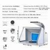 SucceBuy Airbrush Spray Booth Dual-Fans Portable Hobby Airbrush Paint Spray Booth Kit with LED Lights and Exhaust Extension Hose