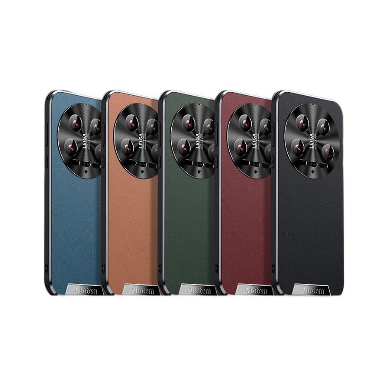 

Suitable for Xiaomi 14pro Mobile Phone Case Business Xiaomi13 Retro Lens Full-inclusive Anti-fall 14ultra Leather Case Mi 13