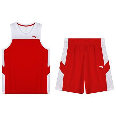 Basketball Series Team Jersey And Shorts Set Men Sportswear Cinnabar-Red 952351201-3