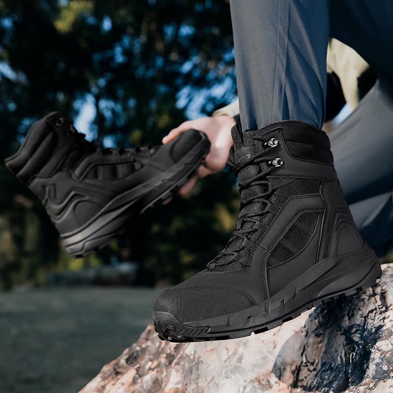 2025 Fashion Men's Desert Combat Outdoor Leather Hiking Shoes Men Hunting Work Safty Boots Men's Short ankle boots