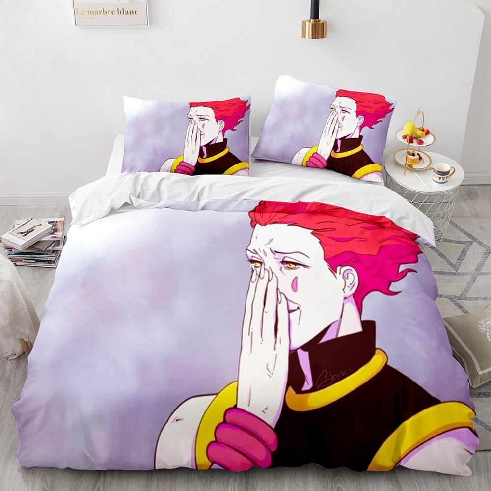Hunter × Hunter Bedding Set Single Twin Full Queen King Size Bed Set Adult Kid Bedroom Duvet cover Sets 3D Print Anime Bed Sheet
