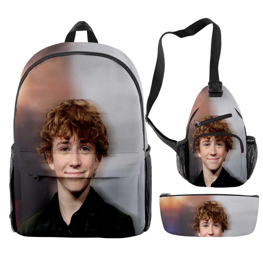 Deluxe Distinctive Unusual Funny Cool unicorn 3D Patterned 3pcs/Set pupil Schoolbags Daily Laptop Pack Daily Pack Lunch Box Pen Case