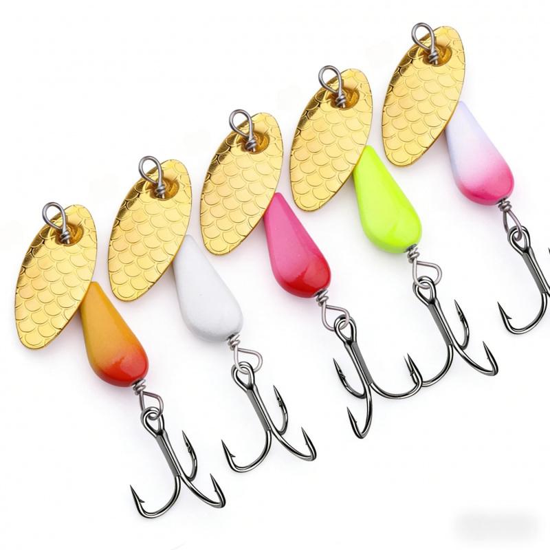 New5.5CM 4.6G 6CM 6.8GSequin lure with single hook, artificial bait, composite sequin5Individual fishing gear and bait