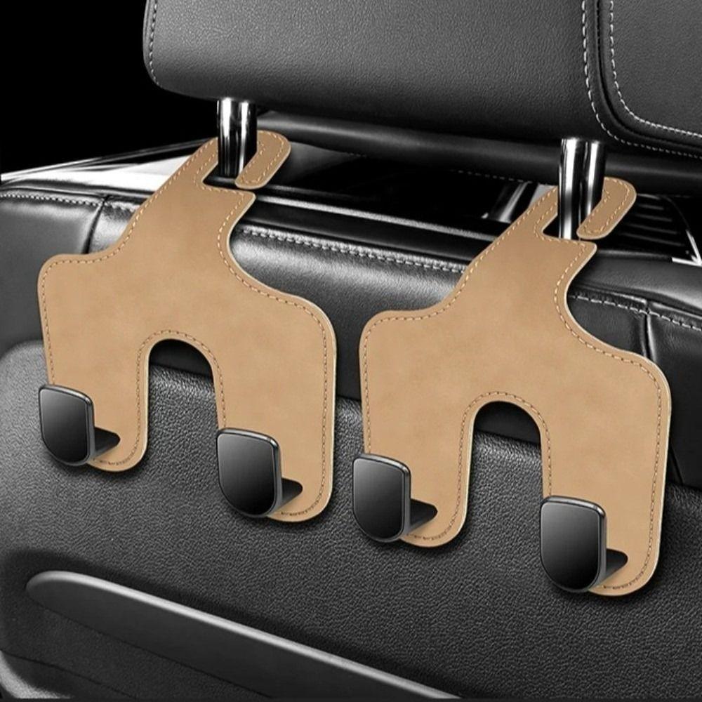 Storage Organizer Car Back Seats Hook 2 In 1 Auto Rear Seats Hanger Car Headrest Hooks  Handbag