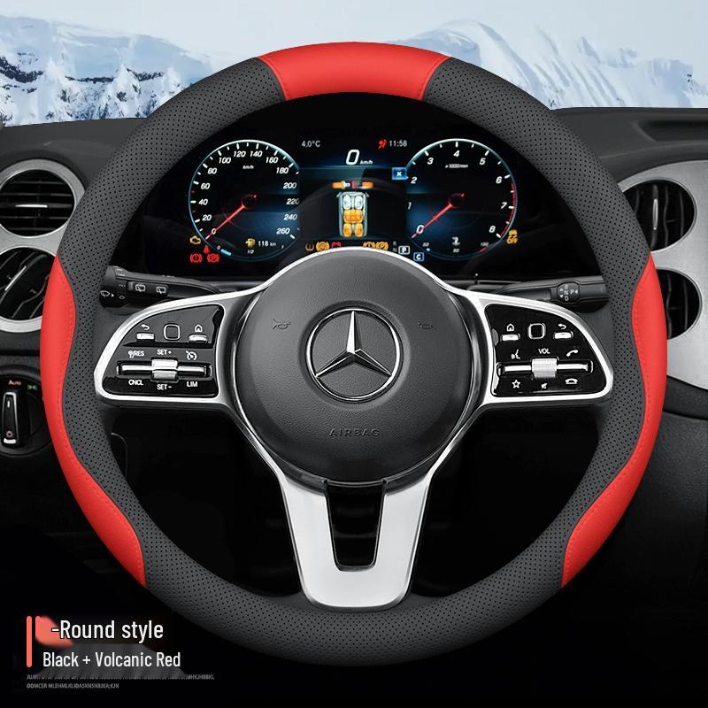 Mercedes-Benz Steering Wheel Covers for C-Class, E-Class, C200L, E300L, GLC260, GLB, GLA.
