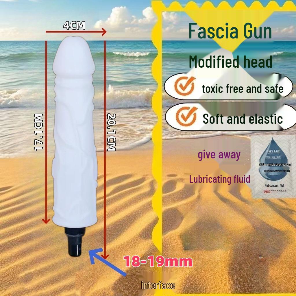 Testa Massaggiante per Pistola Fasciale Dildo - Prodotto per Adulti Femminili con Doppia Interfaccia