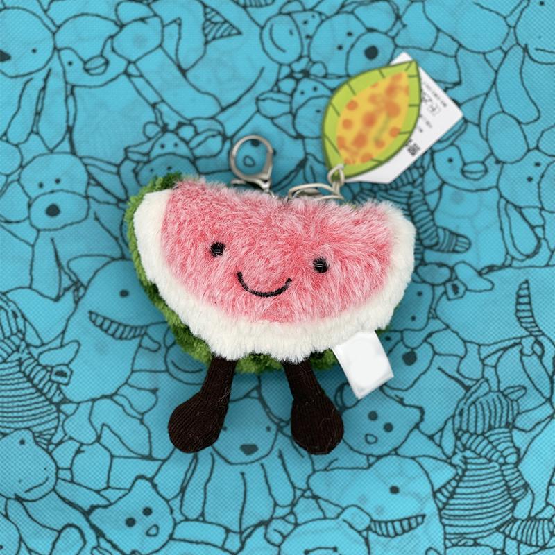 Neuer Schneemann JC Marshmallow Plüschtier, Kleiner Kirsch-Anhänger, Kleine Schildkröte Plüschtier, Croissant, Kleiner Pinguin JC Taschenanhänger
