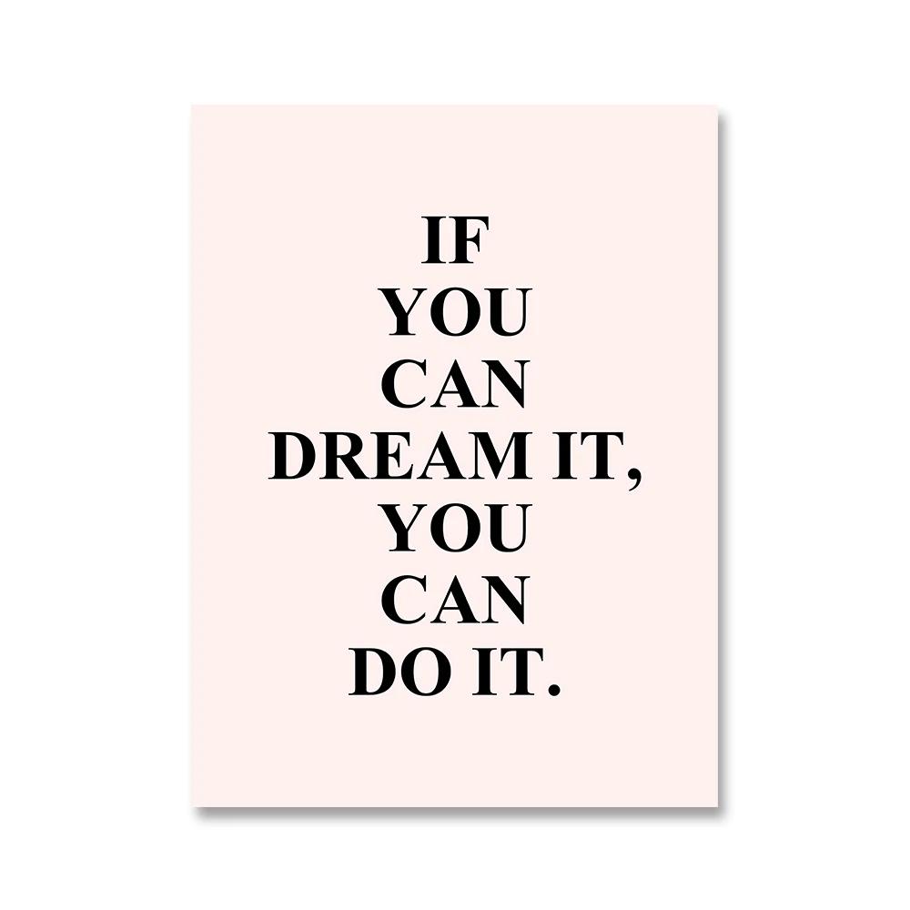 

Современные Вдохновляющие Цитаты Холст Слова Постер Офисный Декор Настенное Искусство Мотивационные Фразы Постер Печать на Холсте Картина Фотографии 21cm×30cm NoFrame