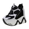 High-Quality Trainers Sneakers Women High Platform Shoes New Breathable Women Height Increasing Shoes 12.5CM Thick Sole Woman