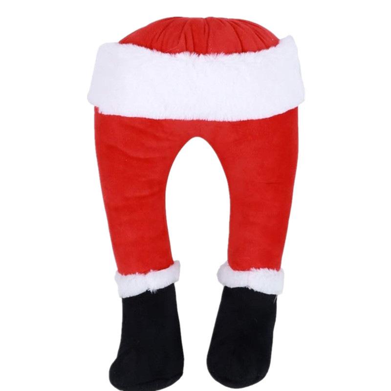 

New Arrival Xmas Plush Santa Elf Legs Hanging Ornament for Christmas Tree Door Home Festival Party Decorations Christmas gift червоний