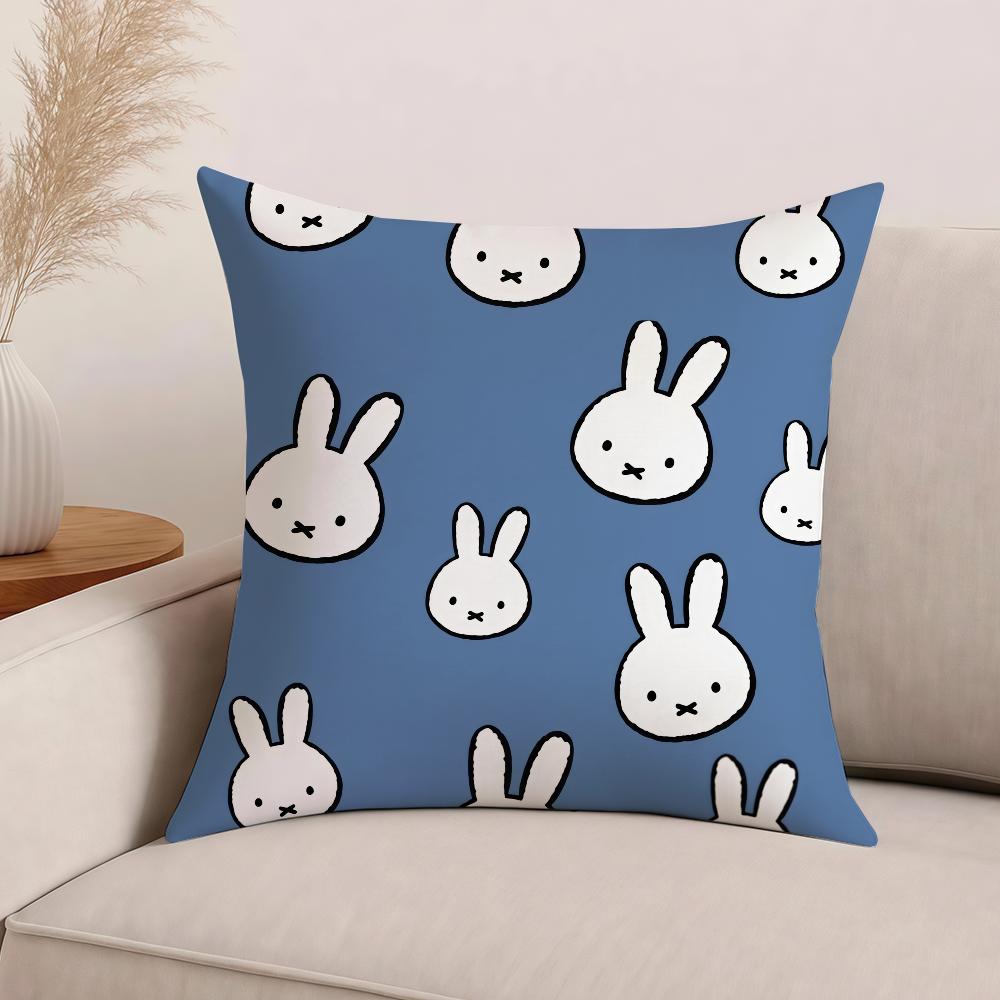 Cartoon MMiffy Pillow Case Office Cushions Suitable For Sofa Car Bedroom Decorative Cushion Cover