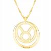Gold Necklace Zodiac Taurus Sign Horoscope Astrology 925
