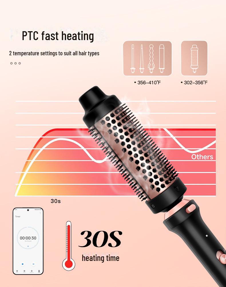 5-in-1 Multifunctional Hair Styler Set with EVA Storage Bag