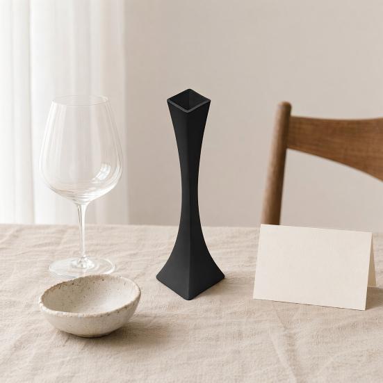 3D Printed Vase, Smooth Surface Burr-free PLA Vase, Modern Hourglass Shape Desktop Ornament for Dining Table Living Room Decoration