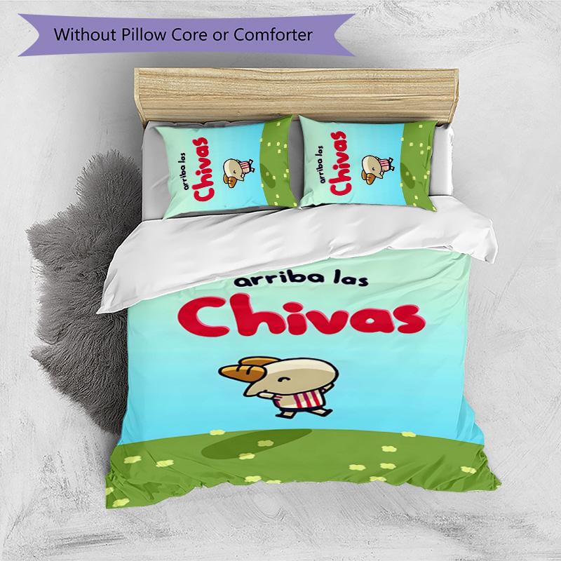 USA FC 3pcs Bedding Set Duvet Cover Closure Includes 1 Duvet Cover & 2 Pillowcases for All Seasons Bedroom Home Dorm Decor