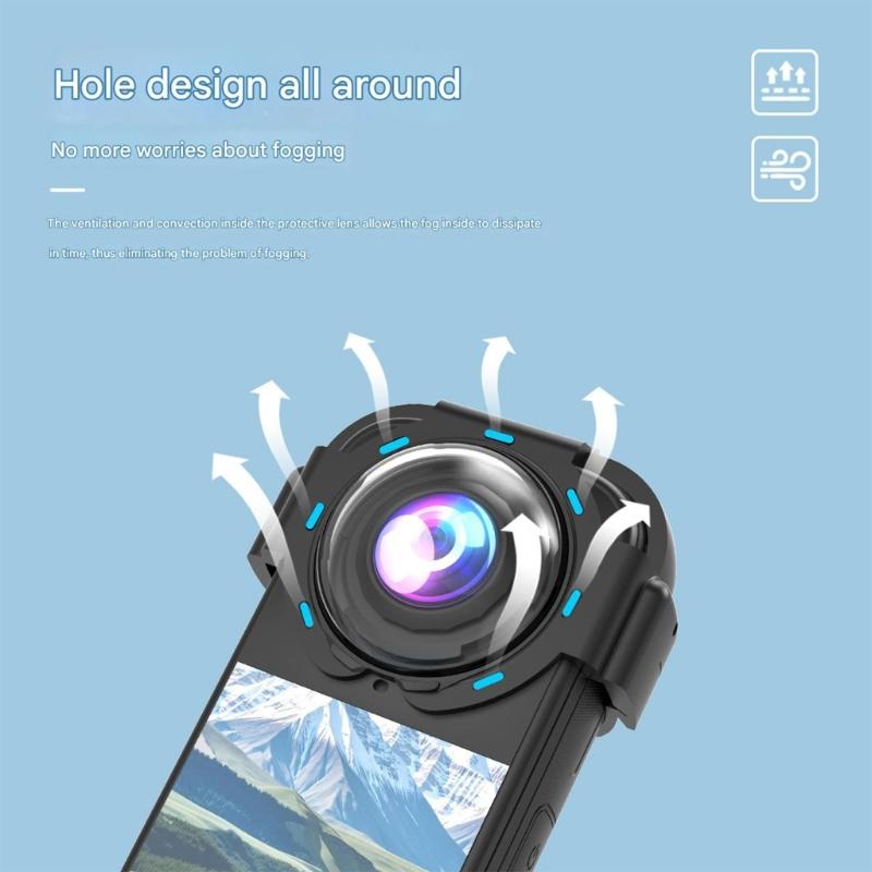 AntiScratch Snap On Lens Protectors With 98% Light Transmission 9H Hardness Waterproof Coating For X4Air Camera