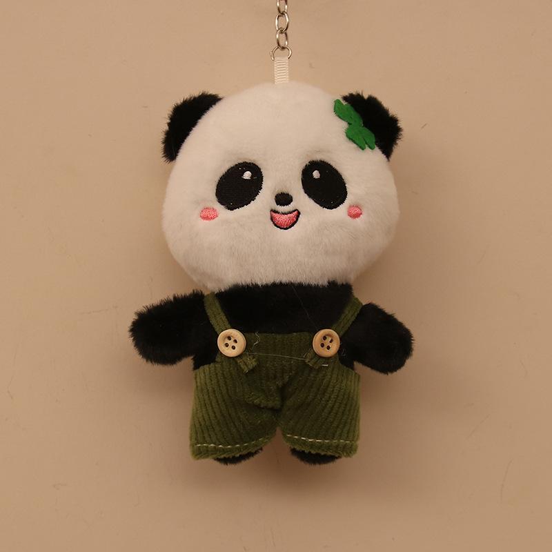 

Милый комбинезон панда царапина кукла плюшевая игрушка мультяшный брелок школьная сумка кулон подарок 4 inch