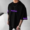 Co-branded Loose Plus Size T-shirt Summer Men's Street Trend Animation Mewtwo Printing Casual Versatile Harajuku
