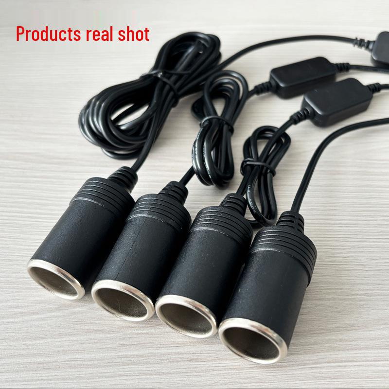 5V to 12V Type-C Car Cigarette Lighter Female Socket Charger for Dash Cam & Air Purifier.