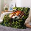 Red Panda Print Flannel Blanket, High Quality Comfortable for All Seasons, Home Decor, Warmth and Comfort, Perfect for Christmas Gifts