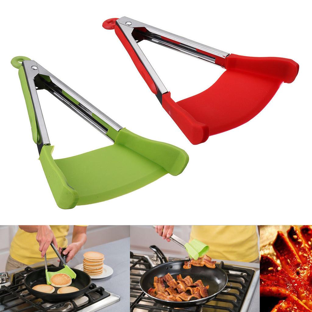 Silicone Fan-shaped Food Clip Kitchen 9 12 Inch Clamp Anti-scald Food Clip Convenient Bread Bbq Clip