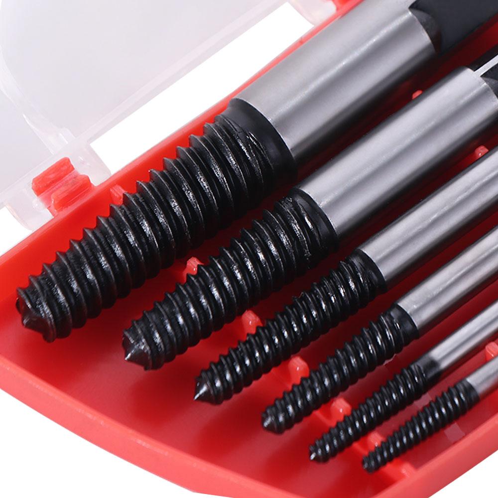 6pcs Efficient Bolt Remover Convenient Drill Bit Set Wear-resisting Broken Screw Extractor  Faucet