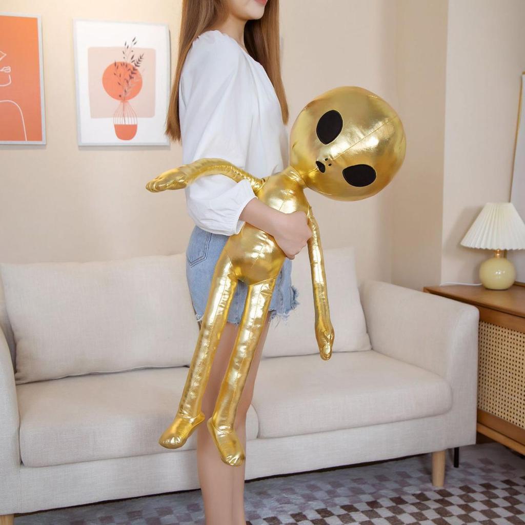 Dětský polštářek mimozemšťan Roztomilý plyšák Vycpané zvířátko Panenka Emoce Hračka pro panenku Mimozemšťan Legrační potah z umělé kůže Polštář