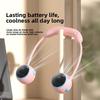 Portable Neck Fan With 1200mah Battery Usb Rechargeable Personal Bladeless Fan For Travel