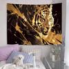 Tiger Pattern Anime Tapestry Indian Buddha Wall Decoration Witchcraft Bohemian Hippie Wall Hanging Sheets
