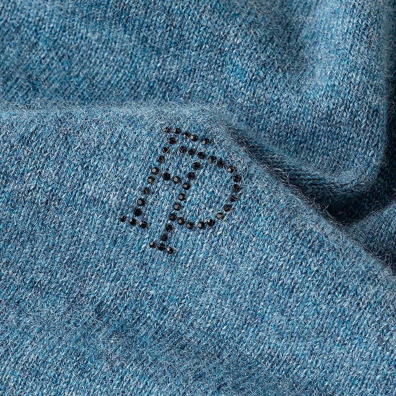 FAPAI Men's Reversible Turtleneck Cashmere Sweater