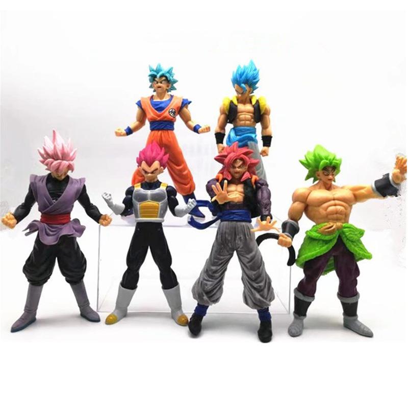 Ball Collectible Dragon Z Figurines 7 Inch Pvc Super Saiyan Goku Vegeta Broly Model Figures