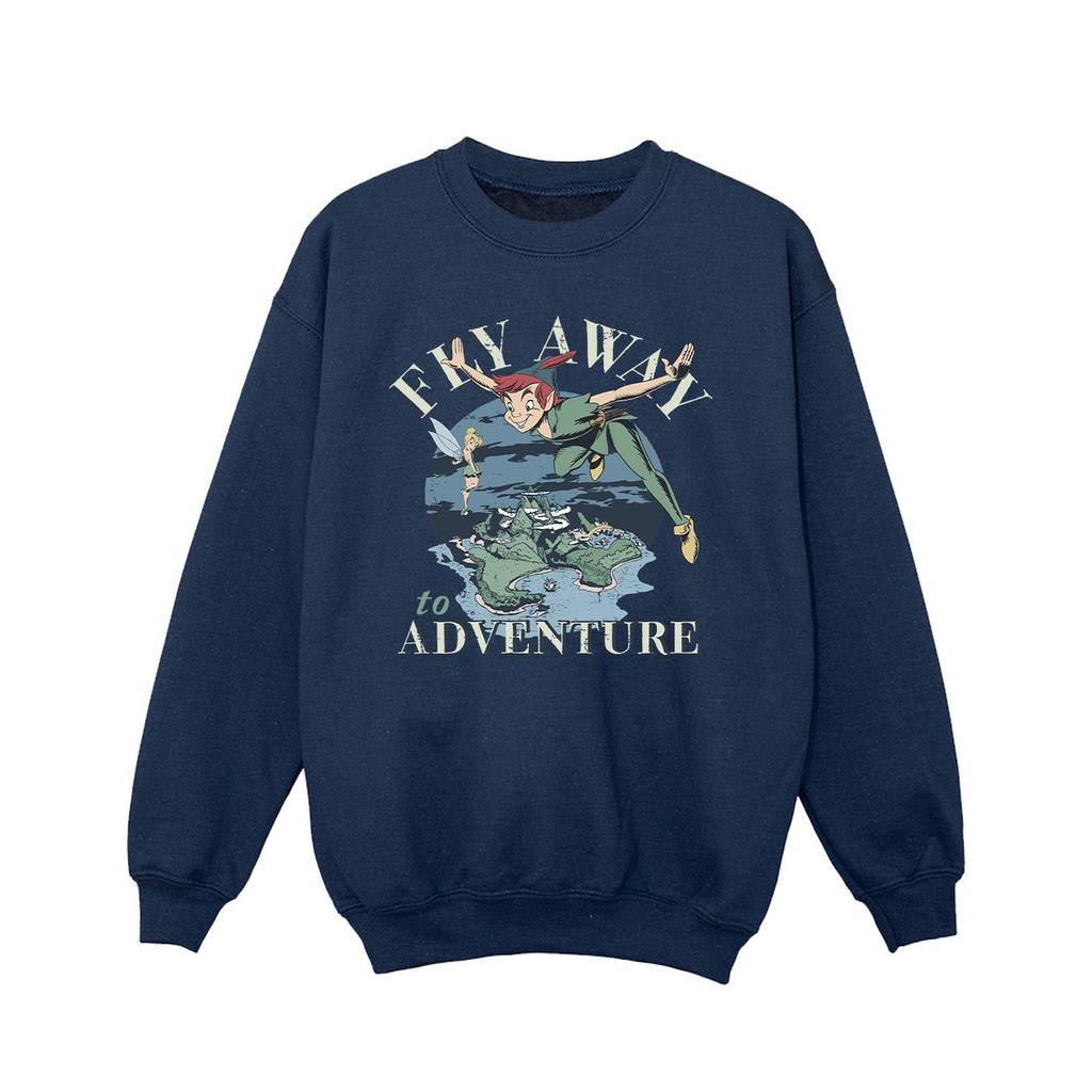 Disney Girls Peter Pan Fly Away To Adventure Sweatshirt