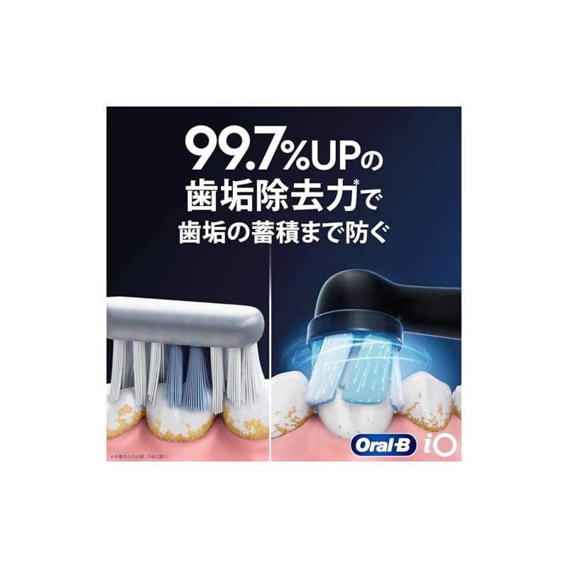 BRAUN Oral-B iO Replacement Brush Heads, Genuine Product, Ultimate Clean, 1-Year Supply (4 Brushes) [For iO Series Only] iORBCB-4EL Black