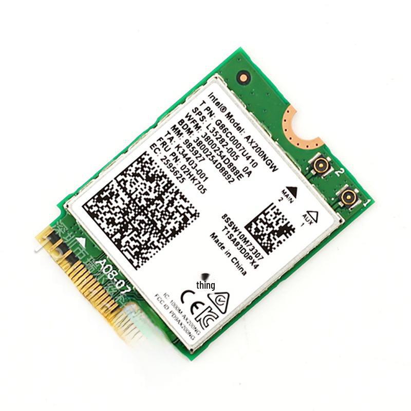 Compatible with Intel AX200 WiFi 6 Dual Band 5G 2400Mbps M2 Wireless Network Card with NGFF and Bluetooth 5.0