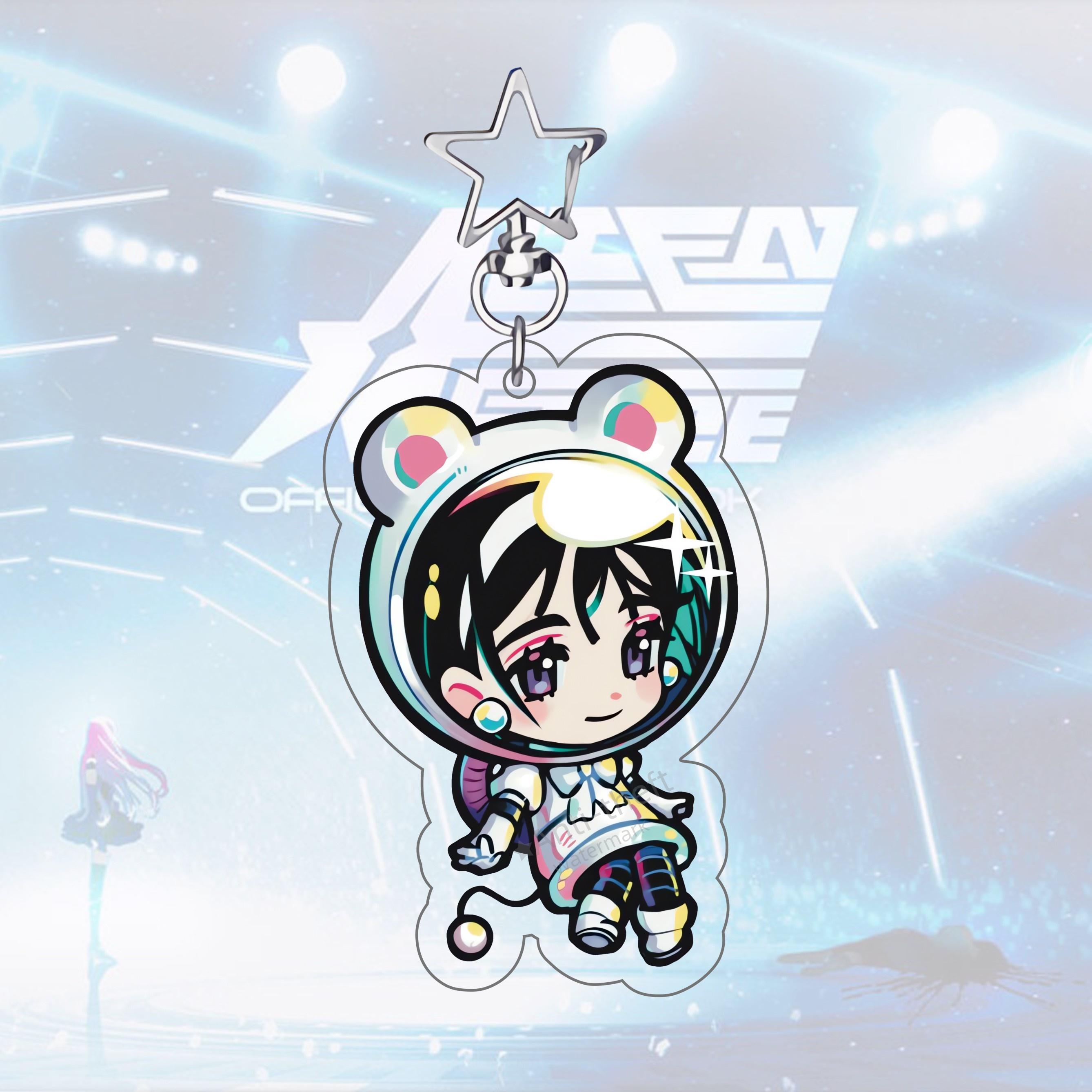 

Anime Popular Alien Stage -Ivan Mizi Till Luka Chibis Keychains Womens Bag Accessories Sua Hyuna Keyrings Pendant Fans Gifts
