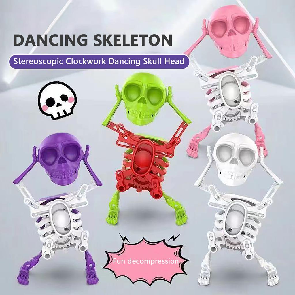 Dansende skjelettmannleker Clockwork Morsomme små lekepynt