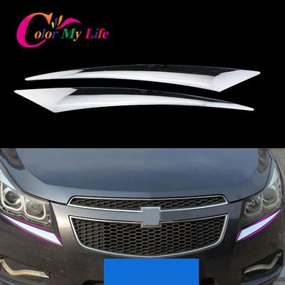 Renk Benim Hayat ABS Krom Far Trim Etiket Lamba Kaş Kapağı Dekorasyon Şerit Çıkartmalar Chevrolet Cruze Sedan için