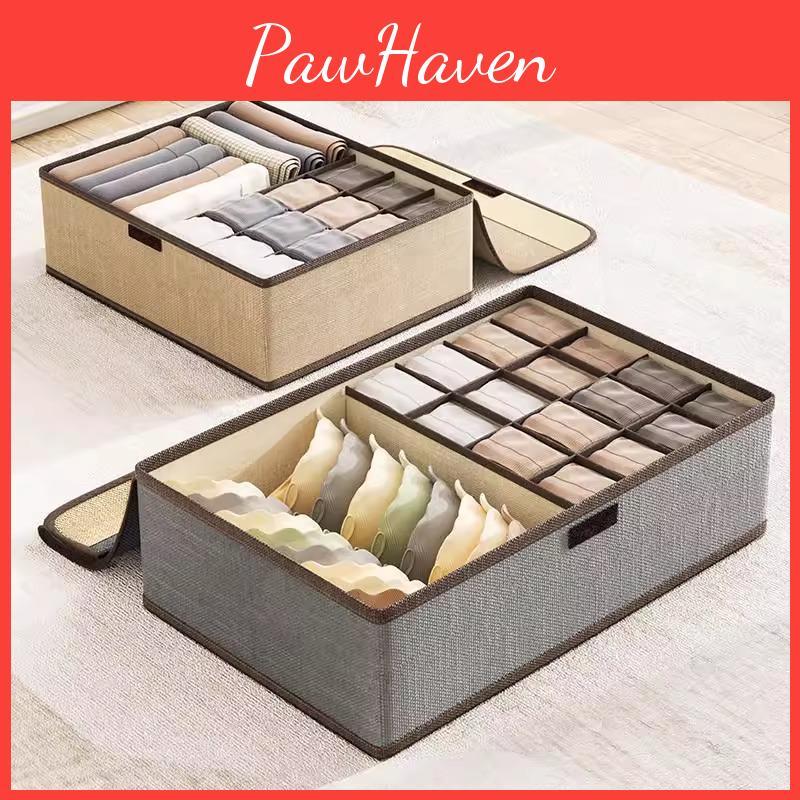 And Underwear Organizer Sock Drawer With Lid Compartmentalized Storage Box