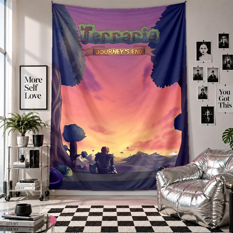 Wall TapestryTerraria Art Hanging Cloth Decorative Background Cover for Room Decoration