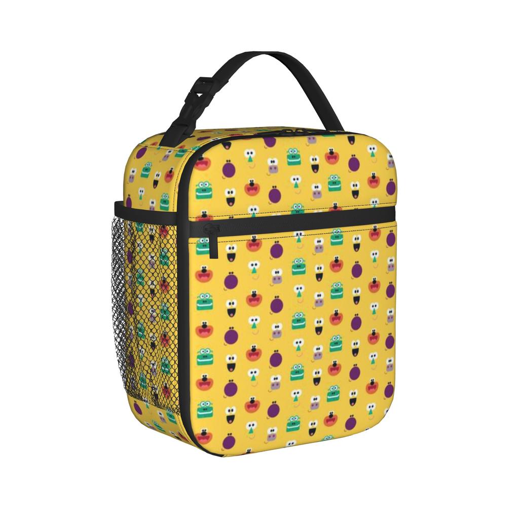 Duggees Cartoon Insulated Lunch Bags for Men Women Food Bag Reusable Thermal Cooler Lunch Boxes For Travel