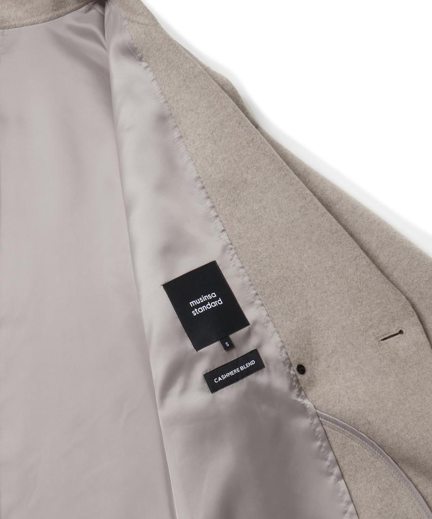 Musinsa Standard Woman Women'S Cashmere Blend Handmade Double Coat [Oatmeal]