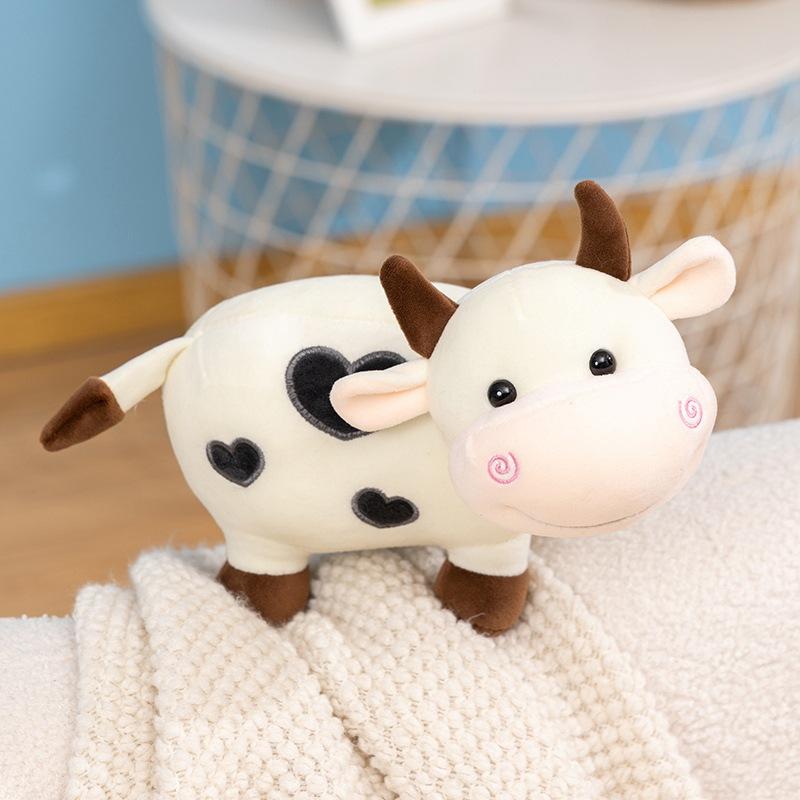 

Cute Soft Love Calf Cow Doll Plush Toy Cow Doll Kindergarten Baby Soothing Ragdoll 13cm（0.16kg）